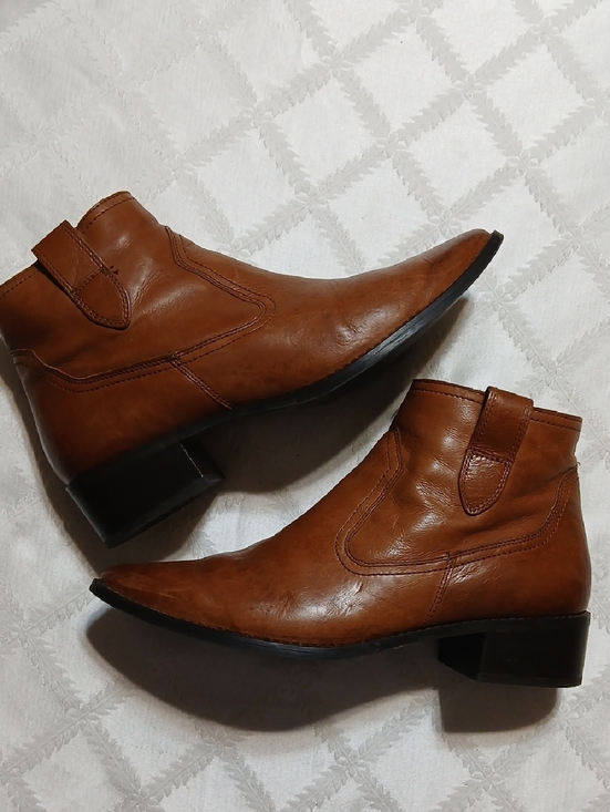 Paul Green Shoes - Paul Green Brown Leather Ankle Boots Size 7UK 9.5 US